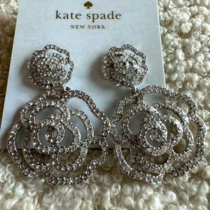 Kate Spade Crystal Rose Earrings